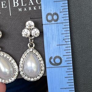 Silver Pearl Crystal EarringsWhite House / Black Market
